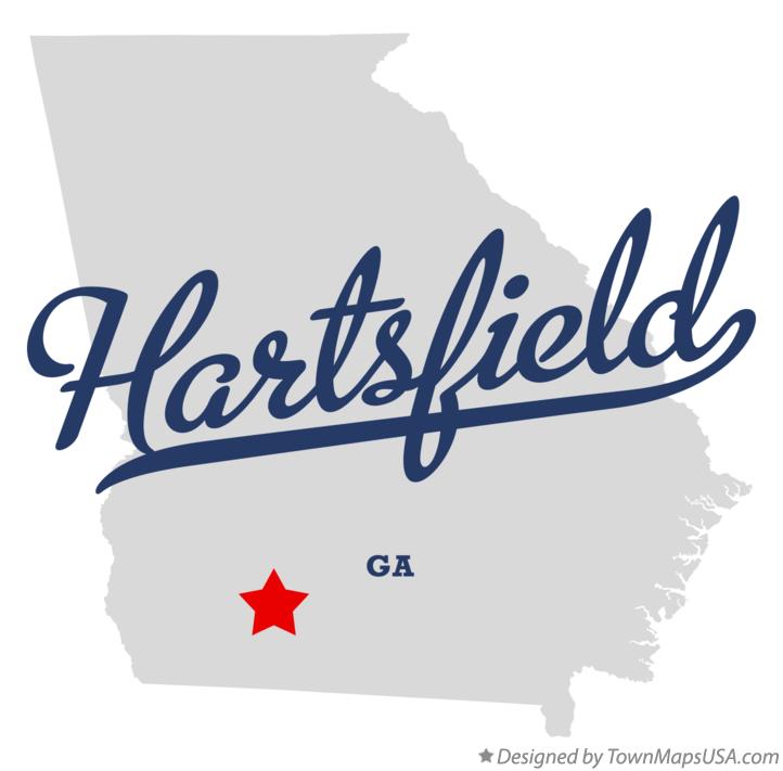 Map of Hartsfield Georgia GA
