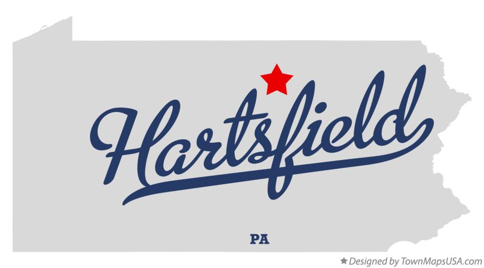 Map of Hartsfield Pennsylvania PA