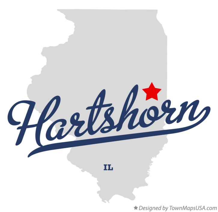 Map of Hartshorn Illinois IL