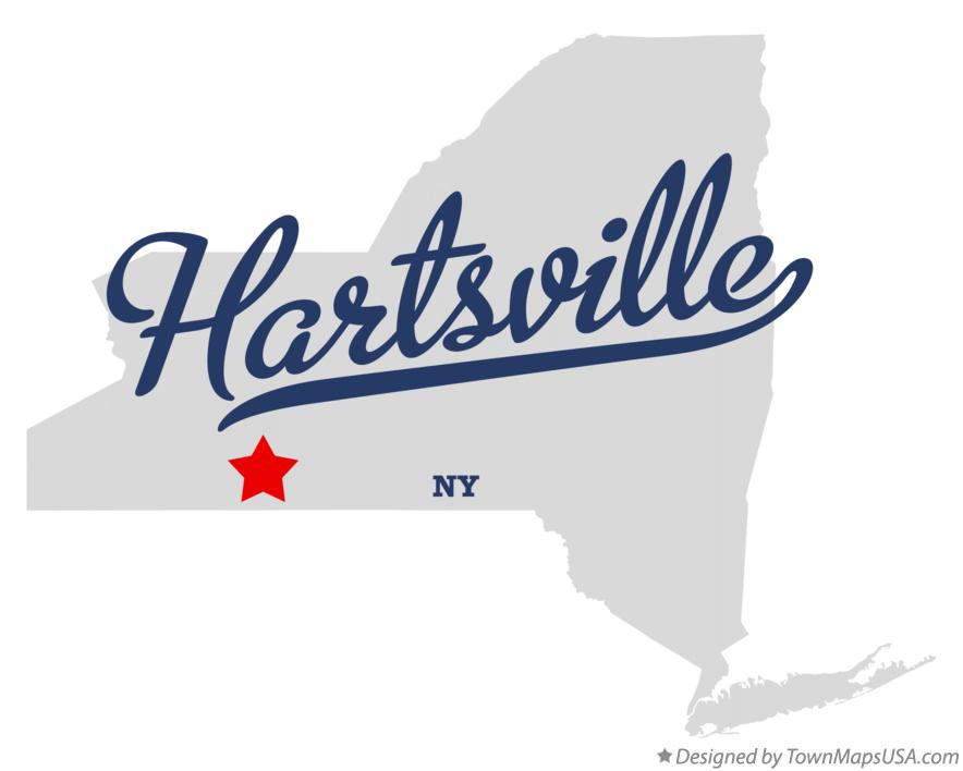 Map of Hartsville New York NY