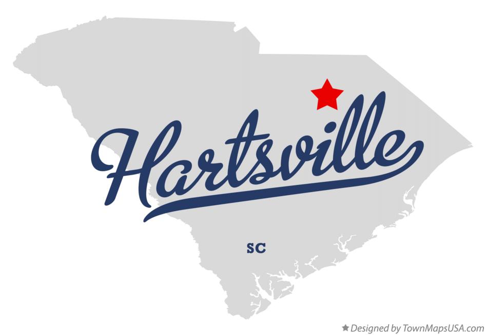 Map of Hartsville South Carolina SC