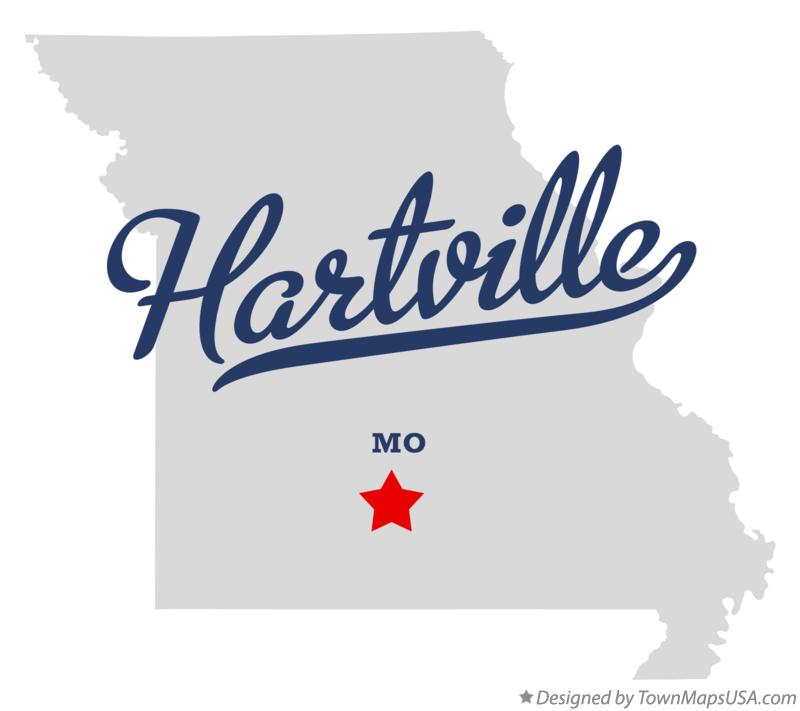Map of Hartville Missouri MO