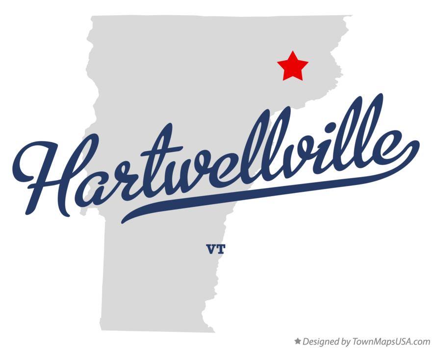 Map of Hartwellville Vermont VT