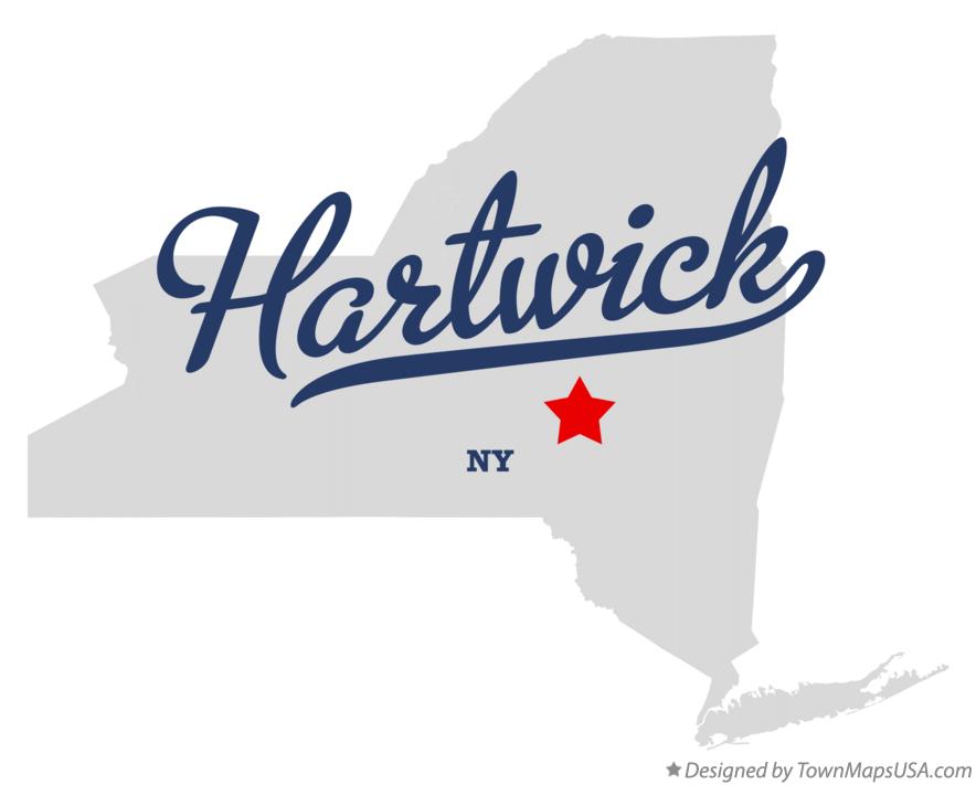 Map of Hartwick New York NY