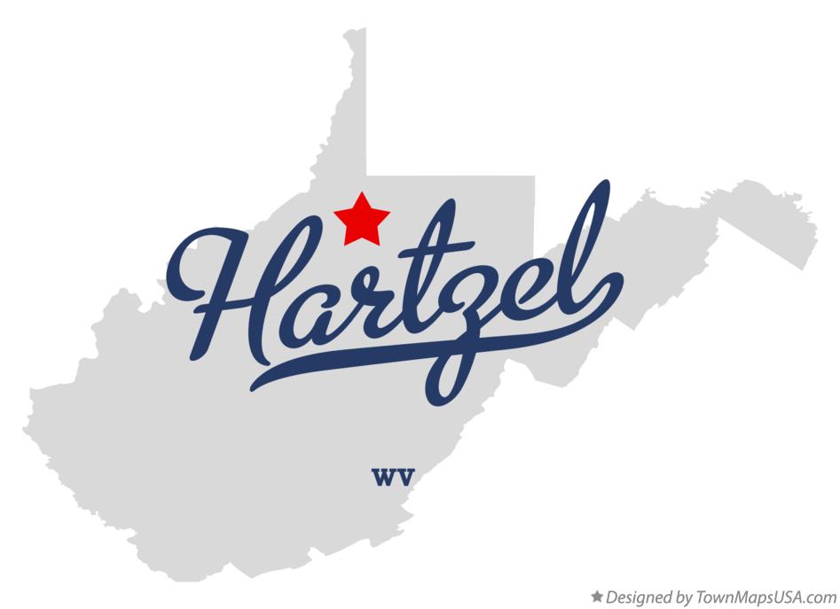 Map of Hartzel West Virginia WV