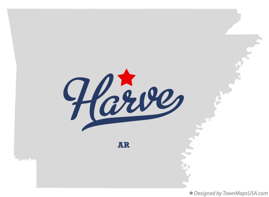Map of Harve Arkansas AR