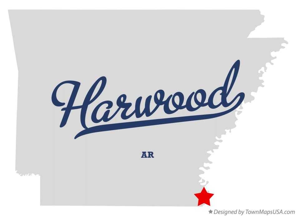 Map of Harwood Arkansas AR