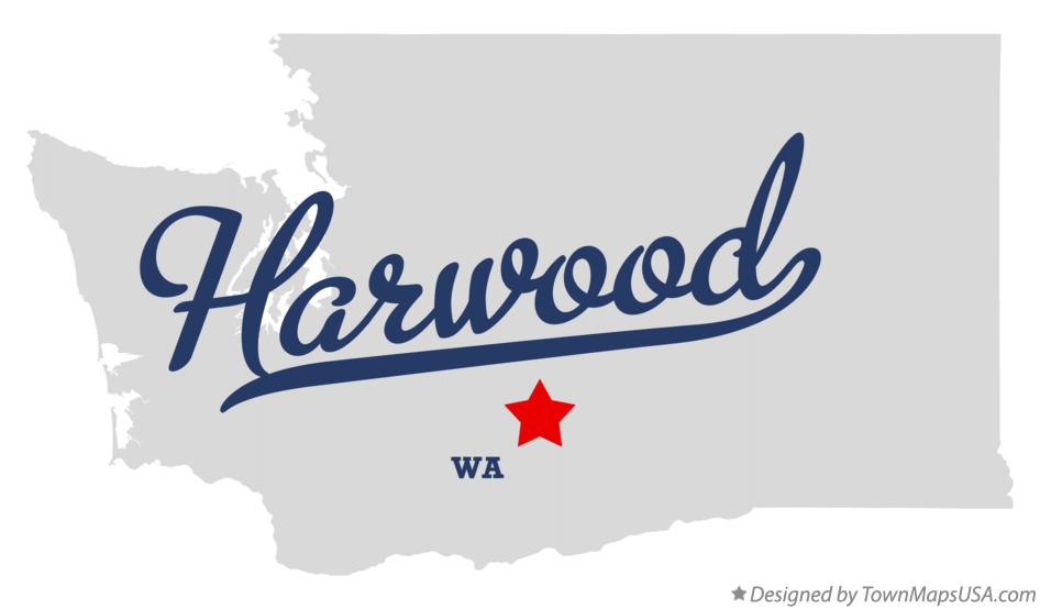 Map of Harwood Washington WA