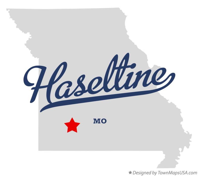 Map of Haseltine Missouri MO