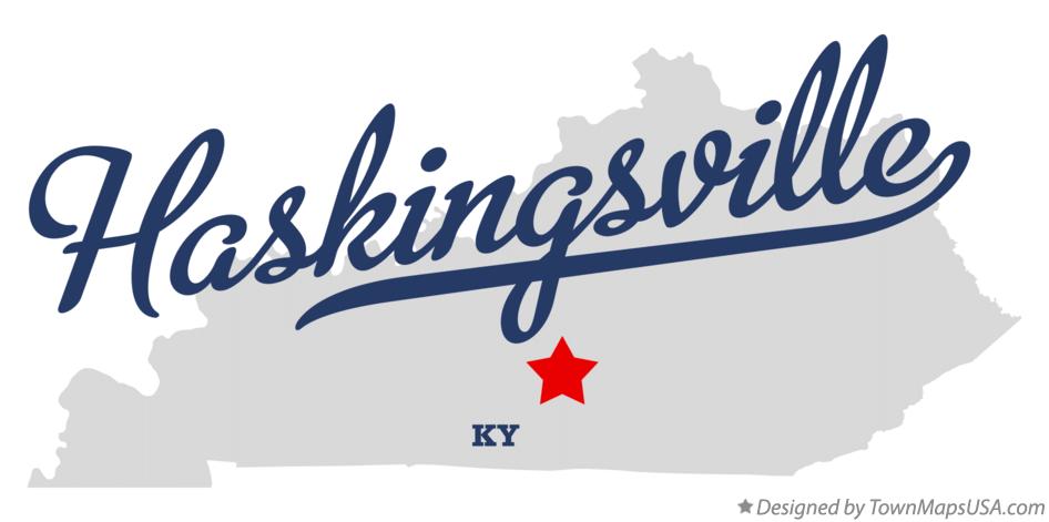 Map of Haskingsville Kentucky KY