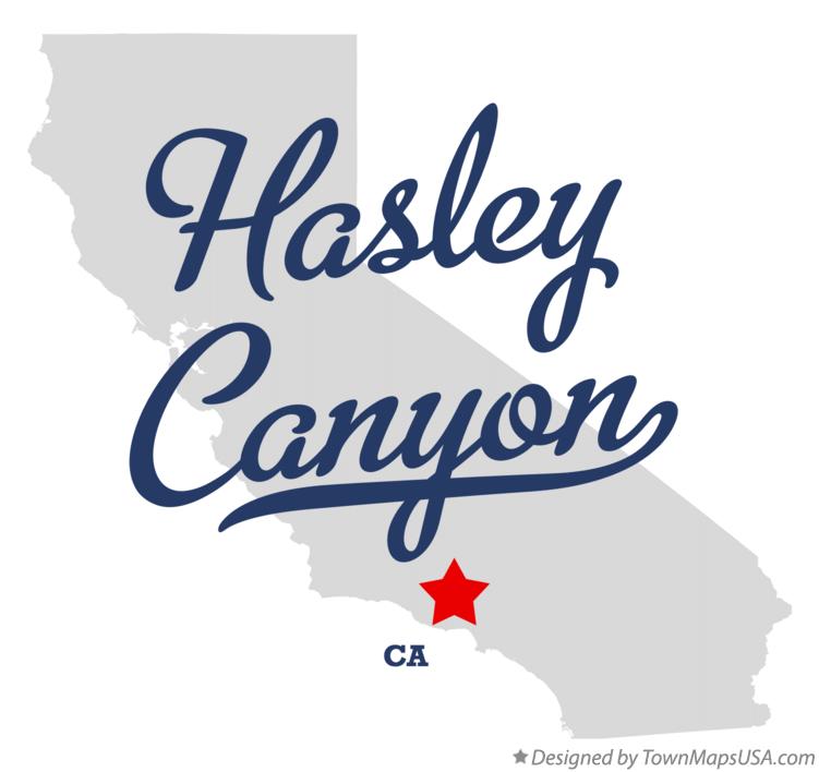 Map of Hasley Canyon California CA