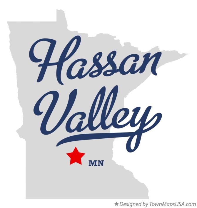 Map of Hassan Valley Minnesota MN
