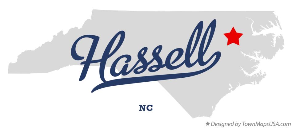 Map of Hassell North Carolina NC