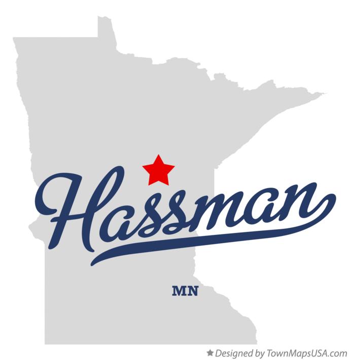 Map of Hassman Minnesota MN