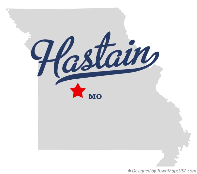 Map of Hastain Missouri MO