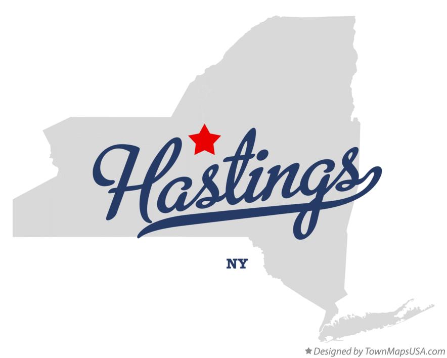 Map of Hastings New York NY