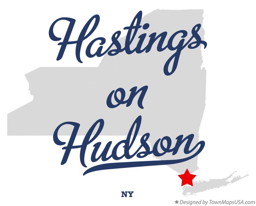 Map of Hastings-on-Hudson New York NY