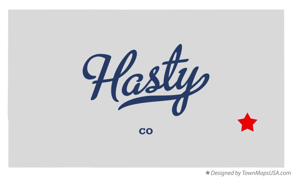 Map of Hasty Colorado CO
