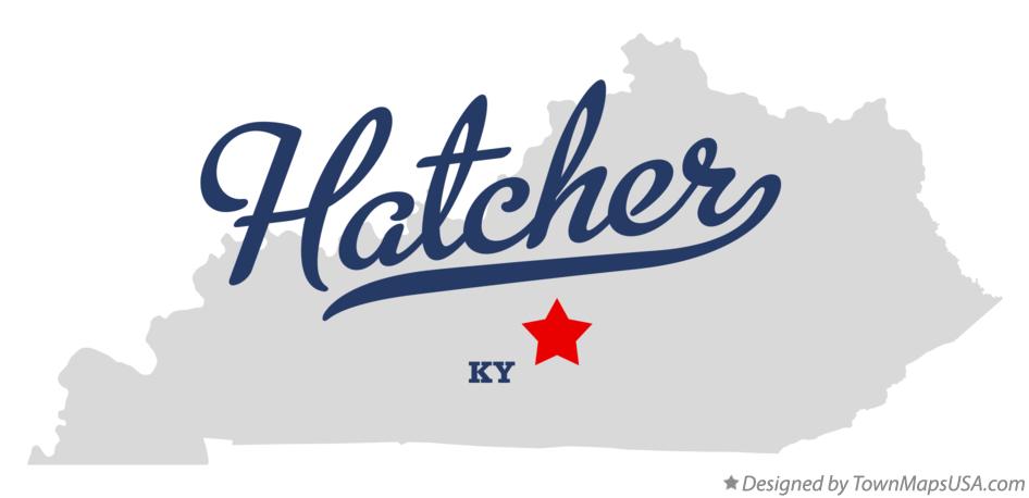 Map of Hatcher Kentucky KY