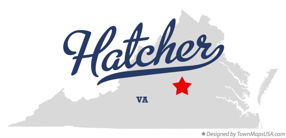 Map of Hatcher Virginia VA
