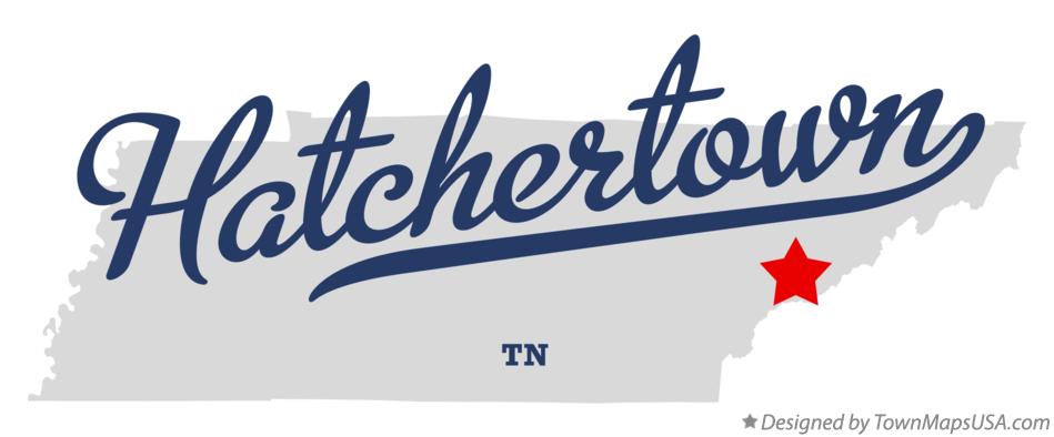 Map of Hatchertown Tennessee TN