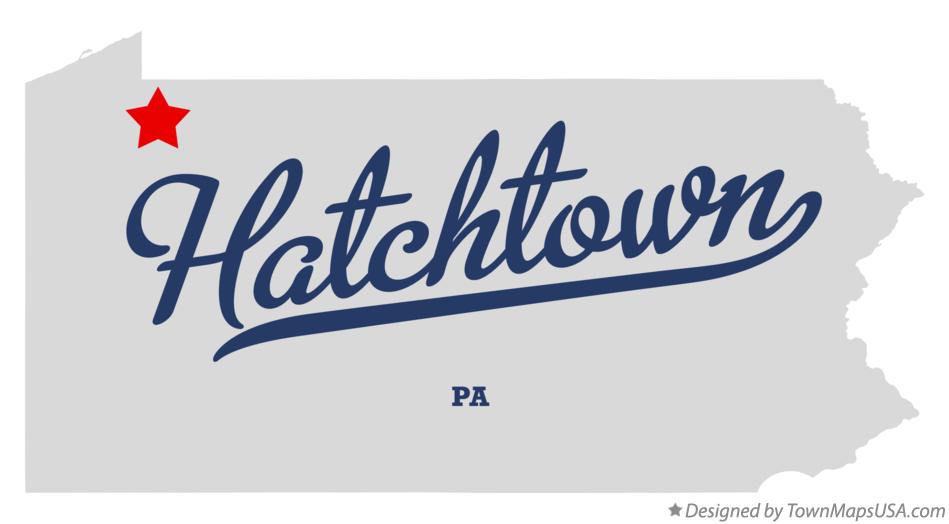 Map of Hatchtown Pennsylvania PA