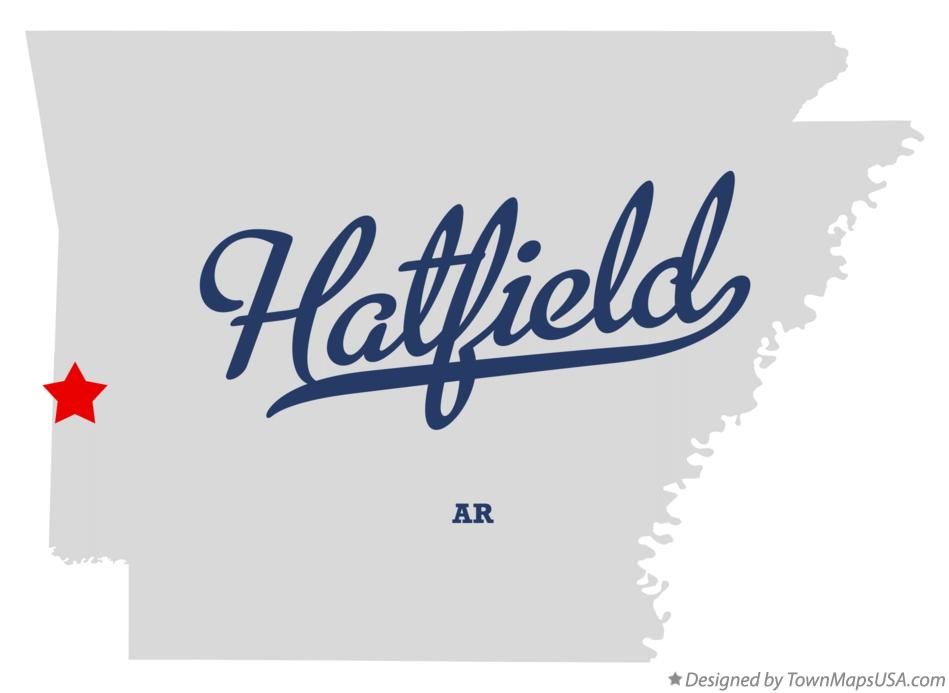 Map of Hatfield Arkansas AR