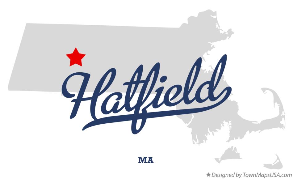 Map of Hatfield Massachusetts MA