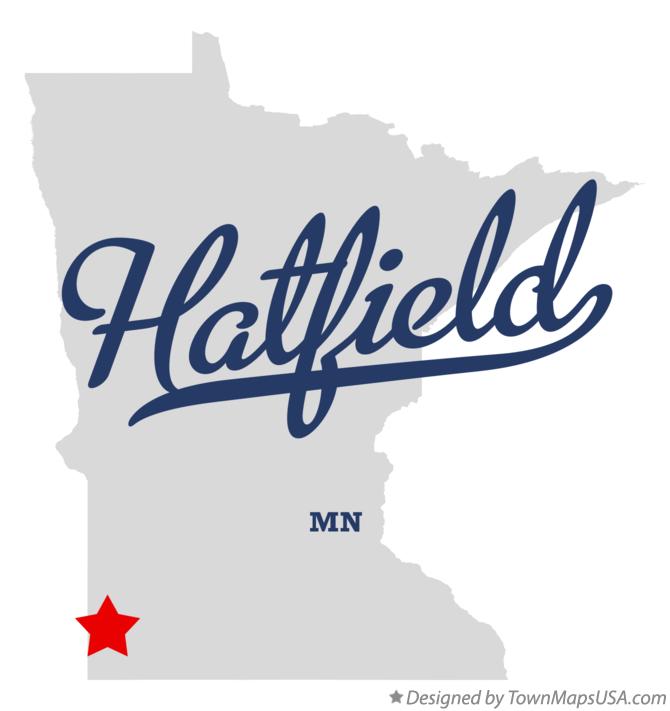 Map of Hatfield Minnesota MN