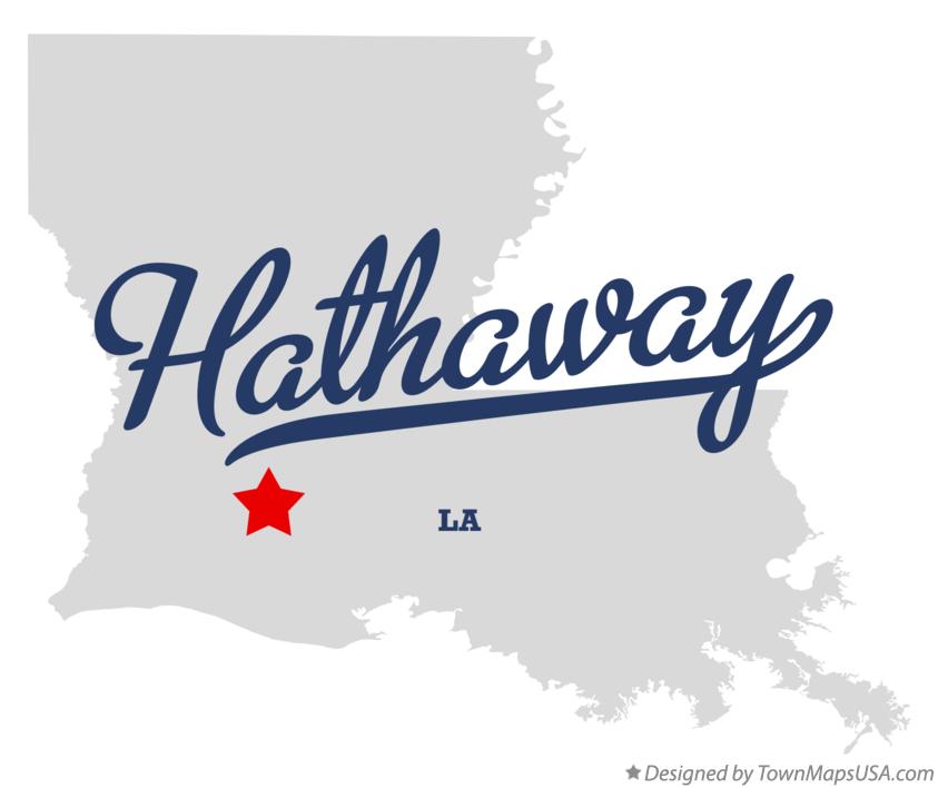 Map of Hathaway Louisiana LA