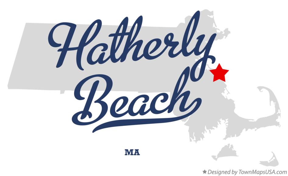 Map of Hatherly Beach Massachusetts MA