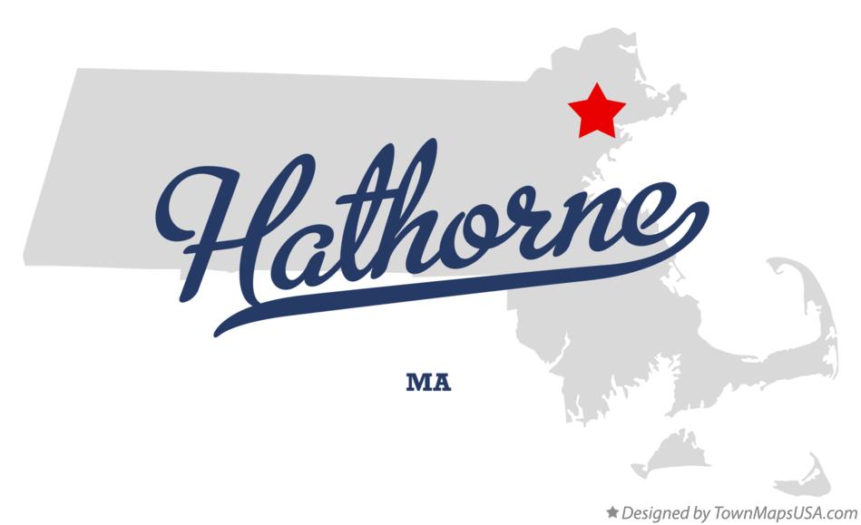 Map of Hathorne Massachusetts MA