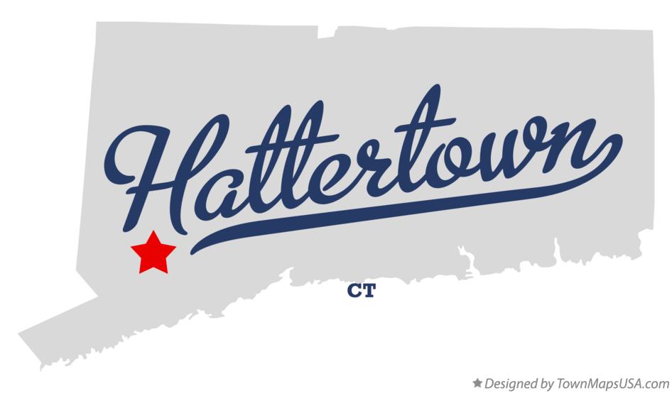 Map of Hattertown Connecticut CT