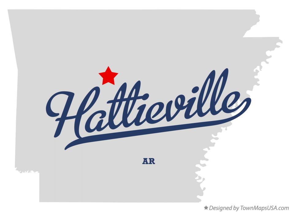 Map of Hattieville Arkansas AR