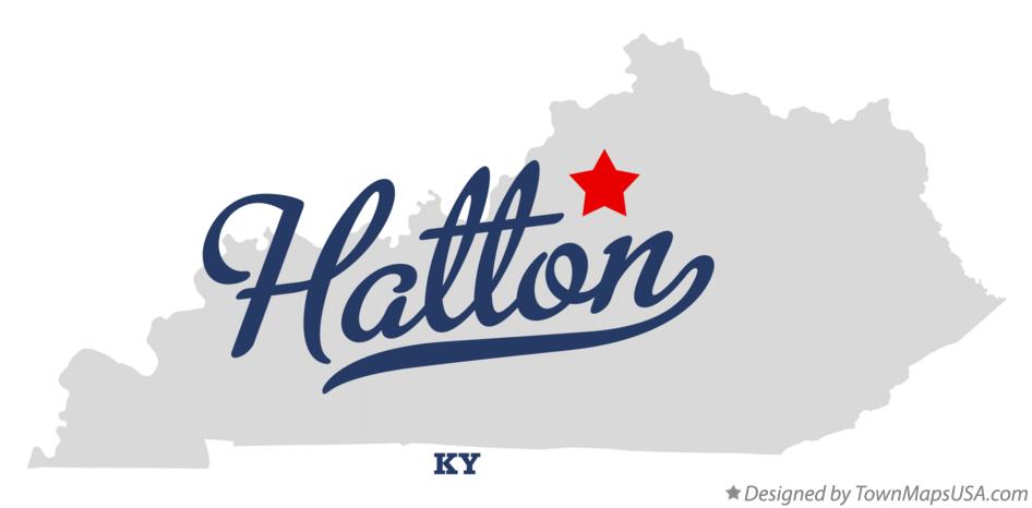 Map of Hatton Kentucky KY