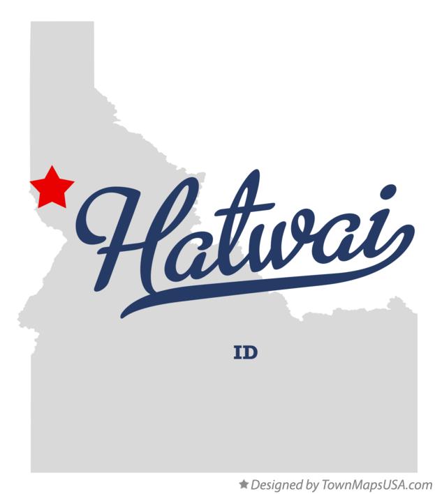 Map of Hatwai Idaho ID