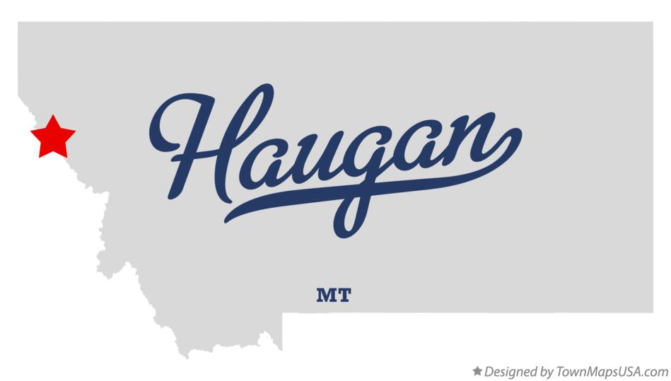 Map of Haugan Montana MT