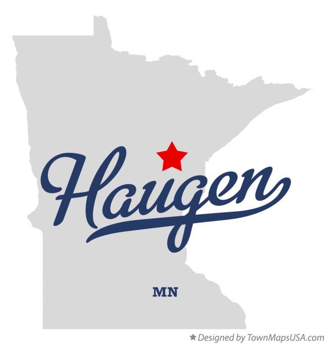 Map of Haugen Minnesota MN