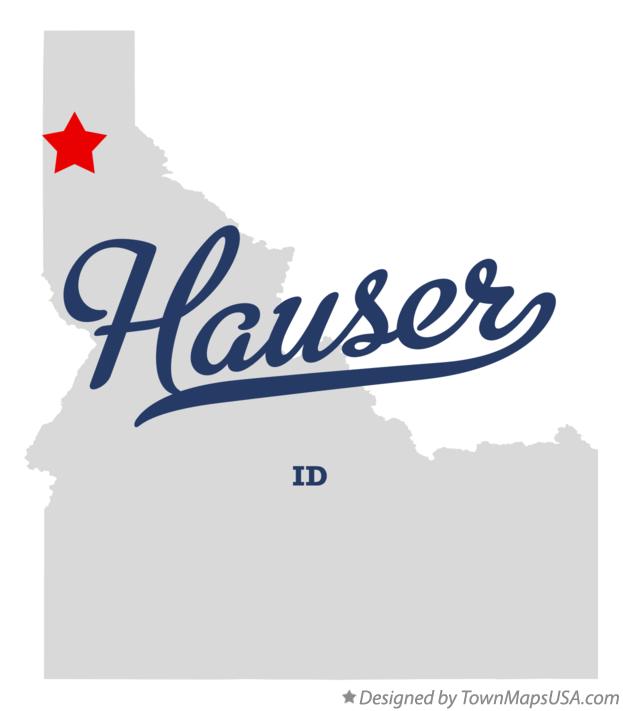 Map of Hauser Idaho ID