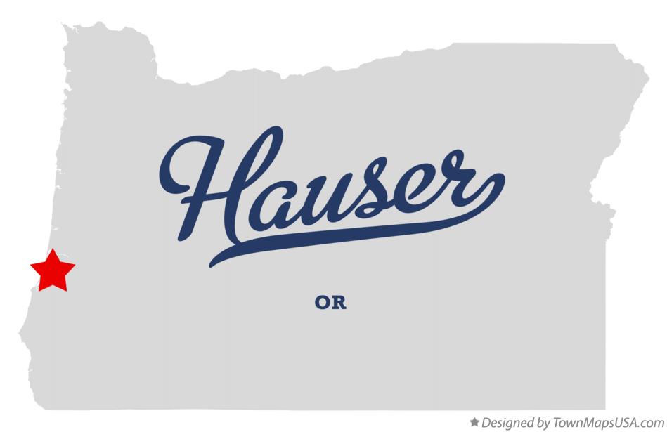 Map of Hauser Oregon OR