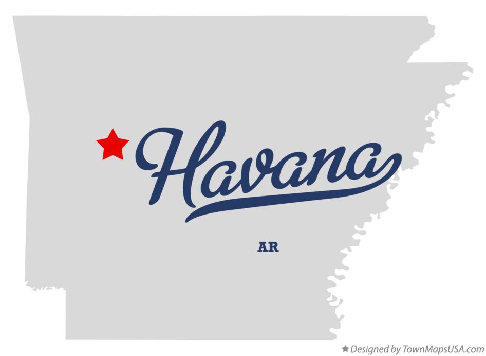 Map of Havana Arkansas AR