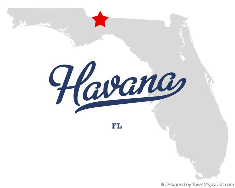 Map of Havana Florida FL