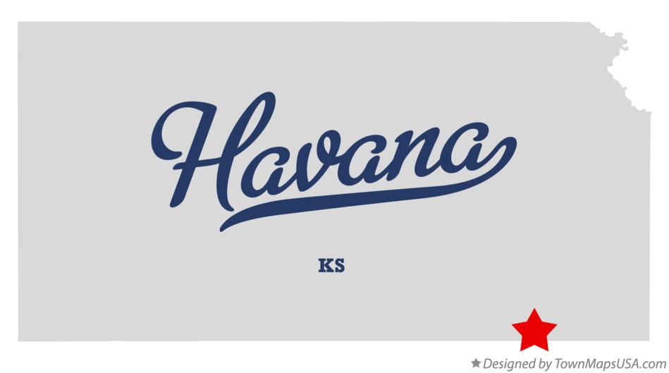 Map of Havana Kansas KS