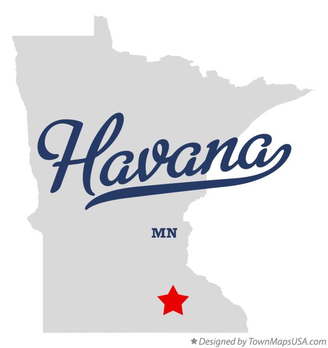 Map of Havana Minnesota MN