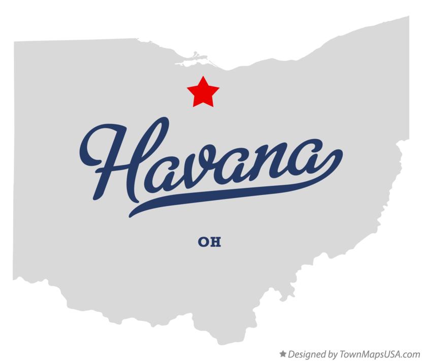 Map of Havana Ohio OH