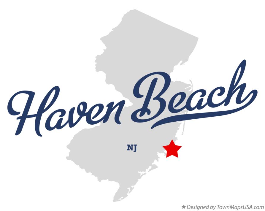 Map of Haven Beach New Jersey NJ