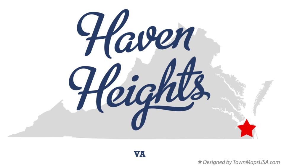 Map of Haven Heights Virginia VA