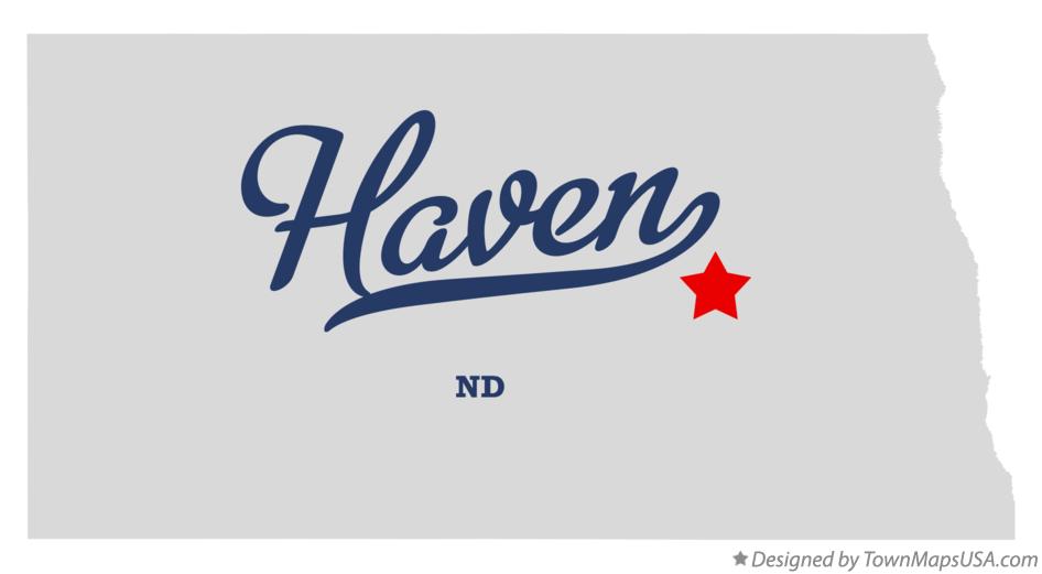 Map of Haven North Dakota ND