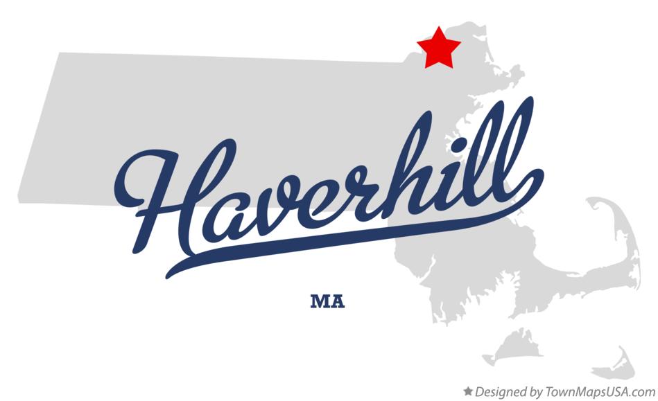 Map of Haverhill Massachusetts MA