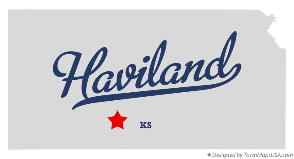 Map of Haviland Kansas KS